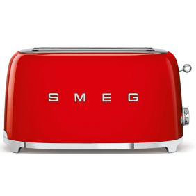 SMEG  Toaster 4 Fette, Estetica Anni 50, Rosso  -  TSF02RDEU