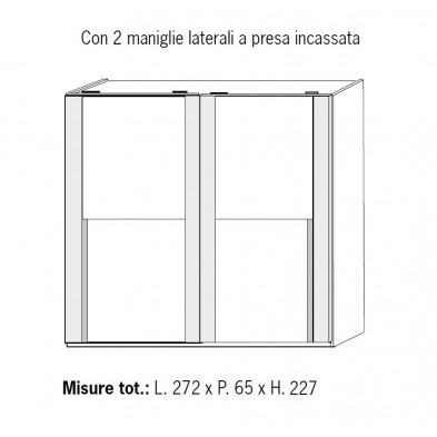 S75 - Prodigi MAXI S40-2 Armadio Ante Scorrevoli scheda tecnica