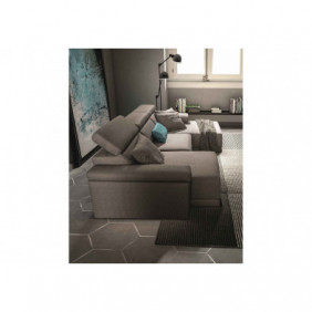 SAMOA - Comfort Divano con Panchetta 294x170 cm con una seduta estratta