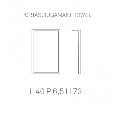 BLUELIFE- Accessorio Opzionale porta asciugamani Towel