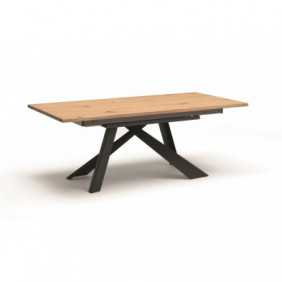 ALTACORTE - Metal Tavolo Allungabile 180x100 senza inserti in legno sulle gambe