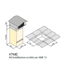 AIRONE  Kit Installazione Motore Esterno su Tetto (Motore AME12) - KTME  -  AIKTQ46AC100000000 - RICHIEDERE PREVENTIVO