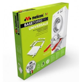 MELICONI  Kit Universale Sovrapposizione Lavatrice + Asciugatrice, Serie Pro, 60 x 55 cm, Bianco  -  656105